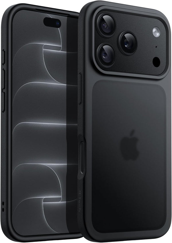 JETech Matte Case for iPhone 18 Pro, Black
