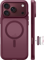 FLLAO for iPhone 18 Pro Max/17 Pro Max Case Fit for MagSafe, Burgundy
