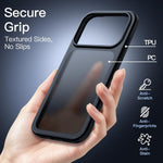 JETech Matte Case for iPhone 18 Pro, Black