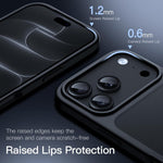 JETech Matte Case for iPhone 18 Pro, Black