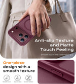 FLLAO for iPhone 18 Pro Max/17 Pro Max Case Fit for MagSafe, Burgundy